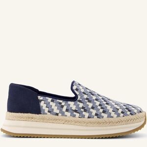 Toms Jocelyn Espadrille Womens Sneaker Size 7 denim weave casual